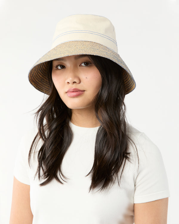 Sid Mashburn Bread Bag Hat In Cobalt