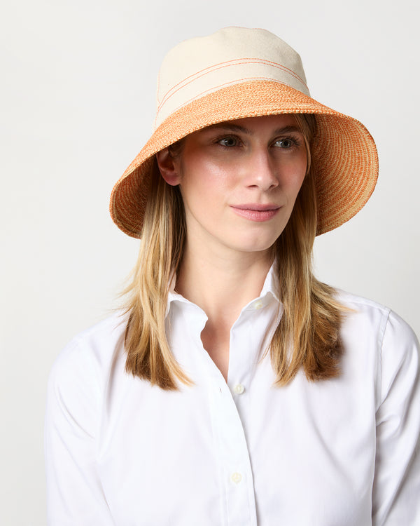 Sid Mashburn Bread Bag Hat In Orange