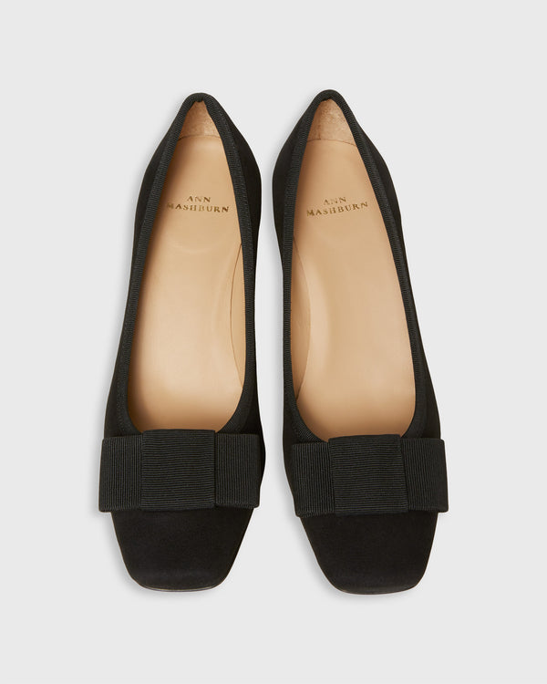 Sid Mashburn Bridgette Heel In Black Suede