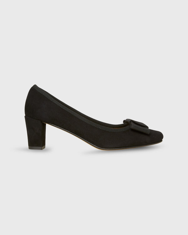 sid mashburn Bridgette Heel in Black Suede