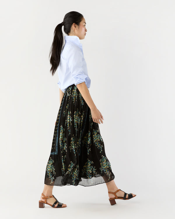 Sid Mashburn Brion Pleated Skirt In Twilight