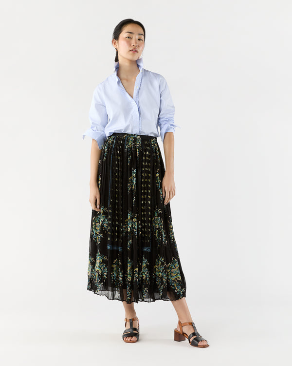 sid mashburn Brion Pleated Skirt in Twilight