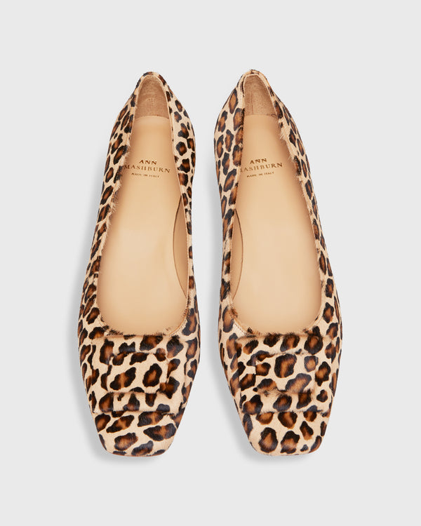 Sid Mashburn Buckle Shoe In Leopard Calf Hair