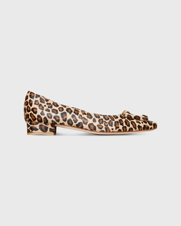 sid mashburn Buckle Shoe in Leopard Calf Hair