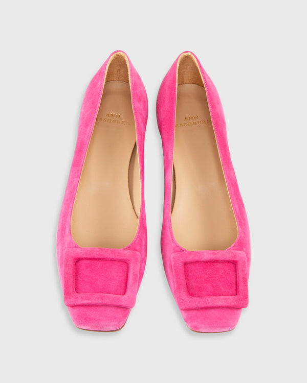 Sid Mashburn Buckle Shoe In Pretty Pink Suede