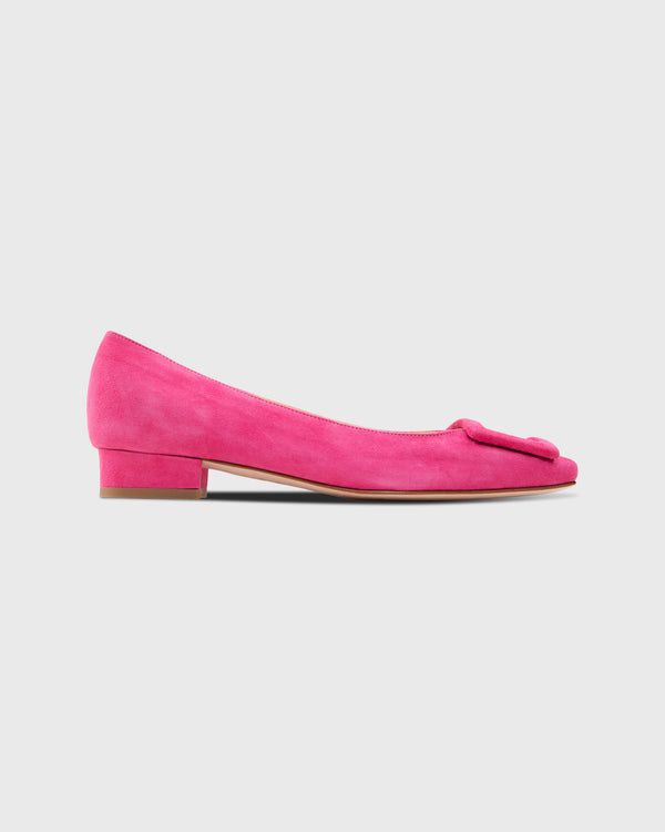 sid mashburn Buckle Shoe in Pretty Pink Suede