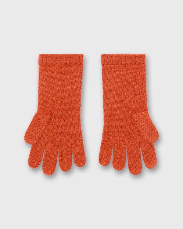 Sid Mashburn Cable Cashmere Gloves In Orange