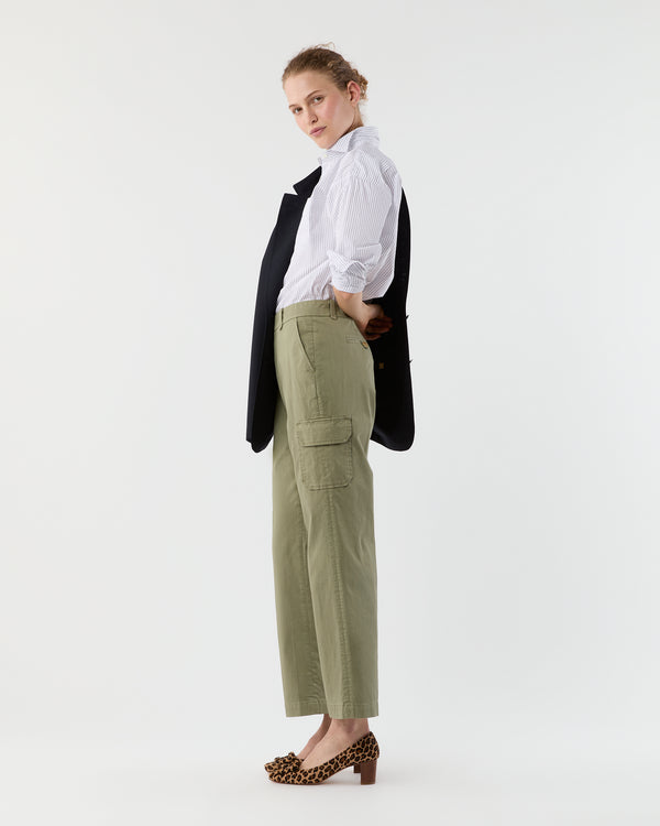 Sid Mashburn Cargo Pant In Sage Stretch Twill