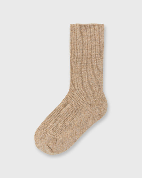 sid mashburn Cashmere Ribbed Socks in Oatmeal