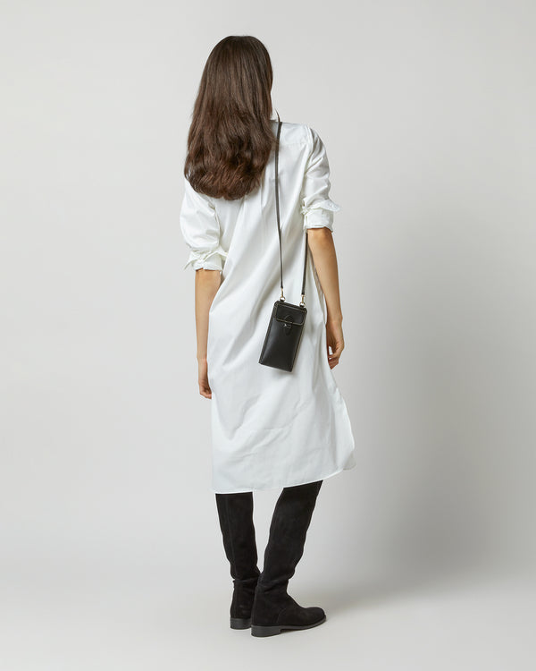 Sid Mashburn Cell Phone Bag In Black Leather