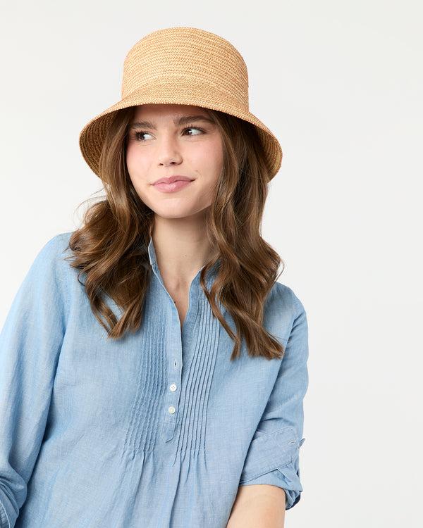 Sid Mashburn Chic Crochet Bucket Hat In Natural