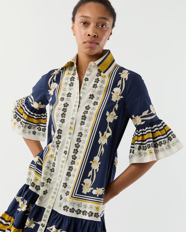 Sid Mashburn Choux Dress In Psyche Cotton Poplin