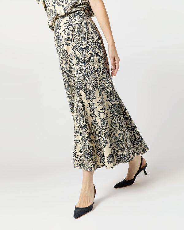 Sid Mashburn Clarisse Skirt In Ivory Floral