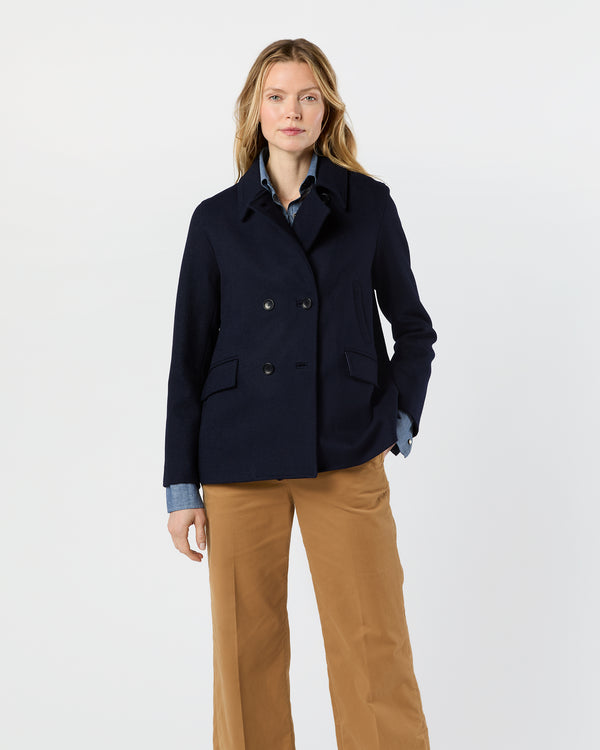 sid mashburn Clark Peacoat in Navy Pilot Cloth