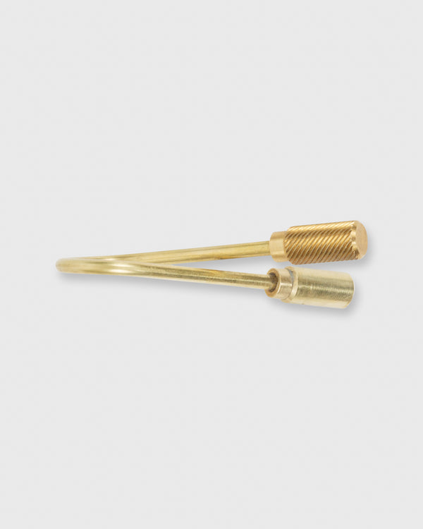 Sid Mashburn Closed Helix Key Ring In Brass