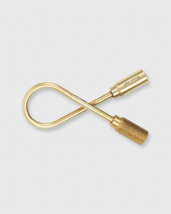 sid mashburn Closed Helix Key Ring in Brass