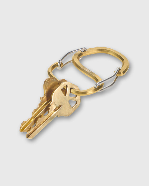 Sid Mashburn Coachwhip Carabiner In Brass
