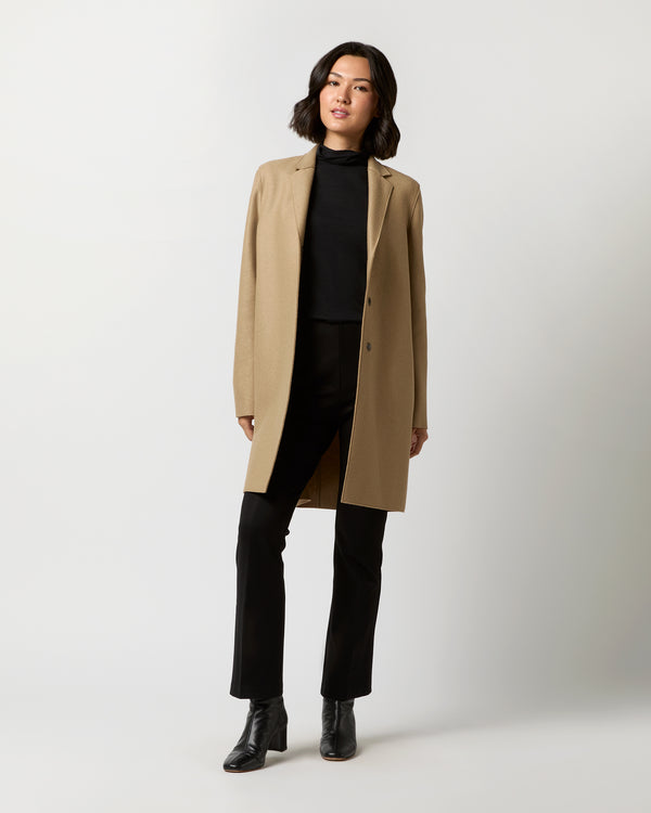sid mashburn Cocoon Coat in Tan
