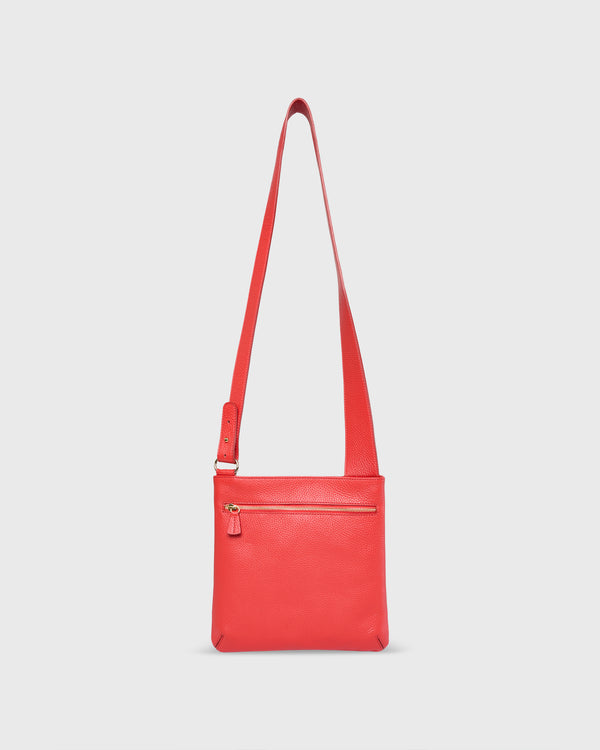 sid mashburn Crossbody Pouch in Poppy Leather