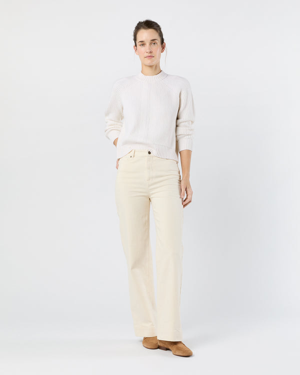 Sid Mashburn Dell Sweater In Ivory Cashmere