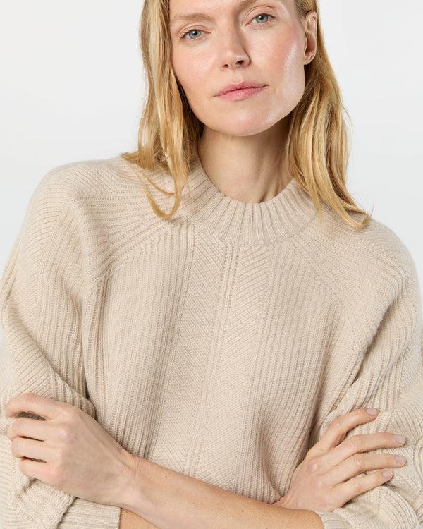 Sid Mashburn Dell Sweater In Wheat Cashmere