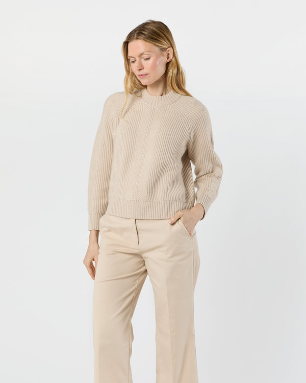 sid mashburn Dell Sweater in Wheat Cashmere