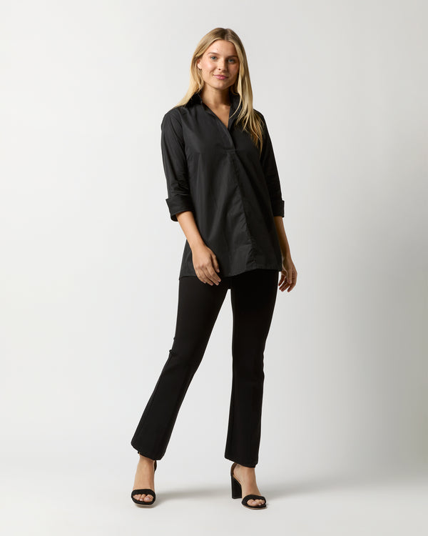 Sid Mashburn Designer Tunic In Black Poplin