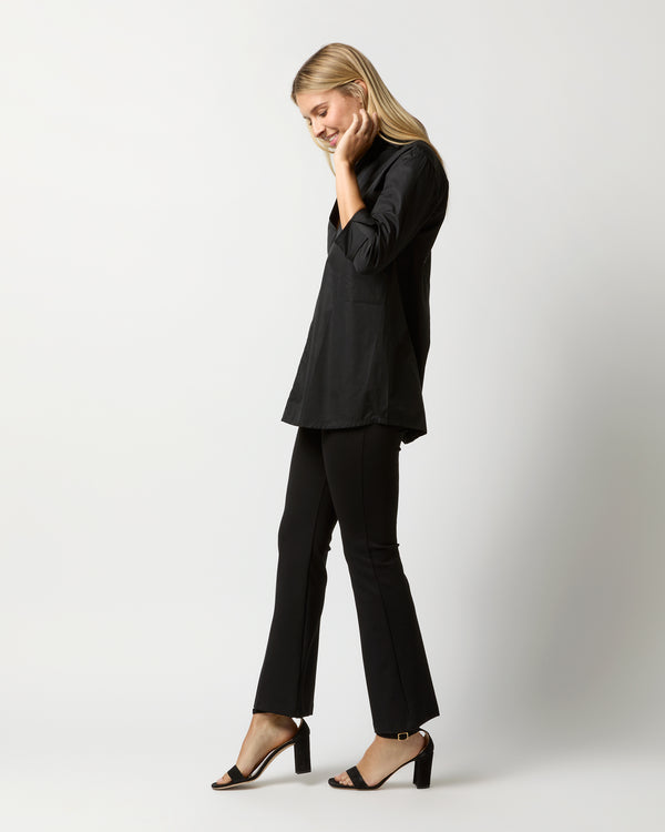 Sid Mashburn Designer Tunic In Black Poplin