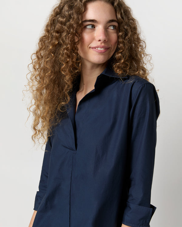 Sid Mashburn Designer Tunic In Navy Poplin