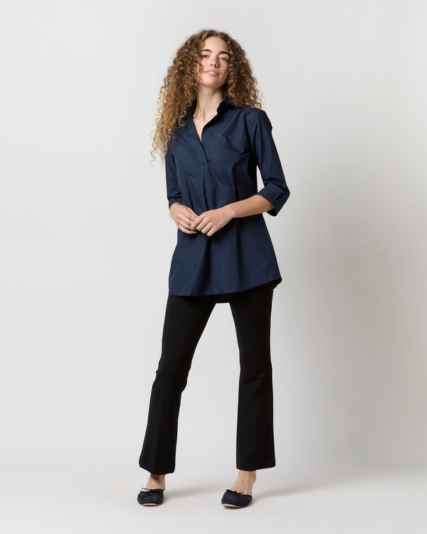 Sid Mashburn Designer Tunic In Navy Poplin