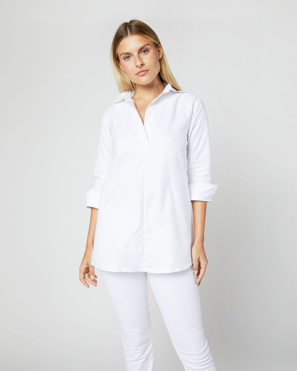 sid mashburn Designer Tunic in White Roxford