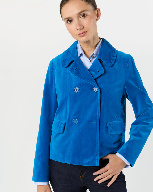 Sid Mashburn Double-Breasted Jacket In Sky Blue
