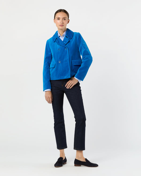 Sid Mashburn Double-Breasted Jacket In Sky Blue