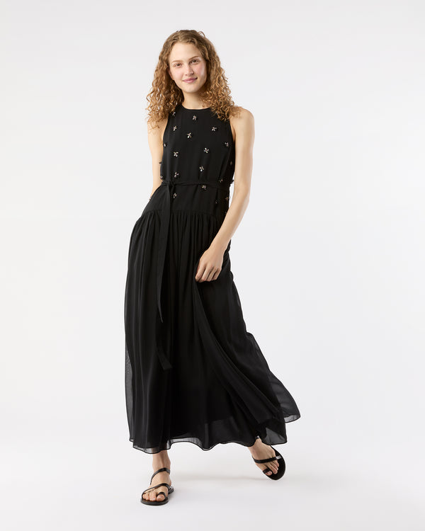 sid mashburn Eleni Dress in Noir