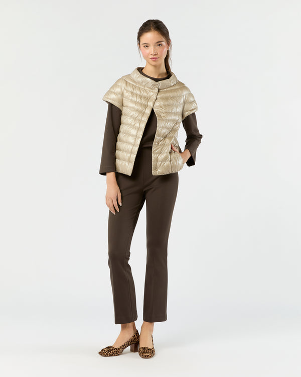 Sid Mashburn Emilia Cap-Sleeve Jacket In Champagne