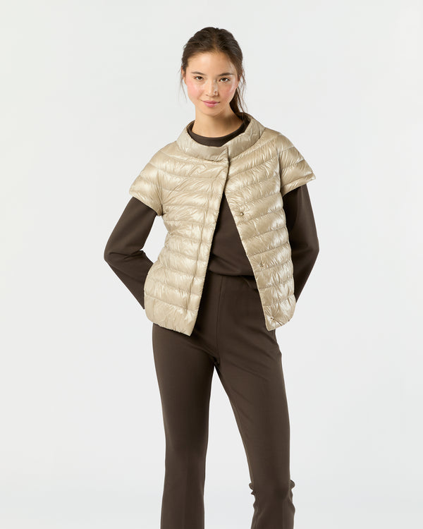 sid mashburn Emilia Cap-Sleeve Jacket in Champagne