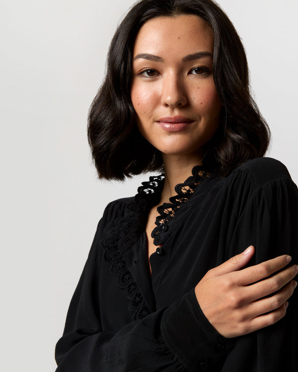 Sid Mashburn Estelia Top In Black