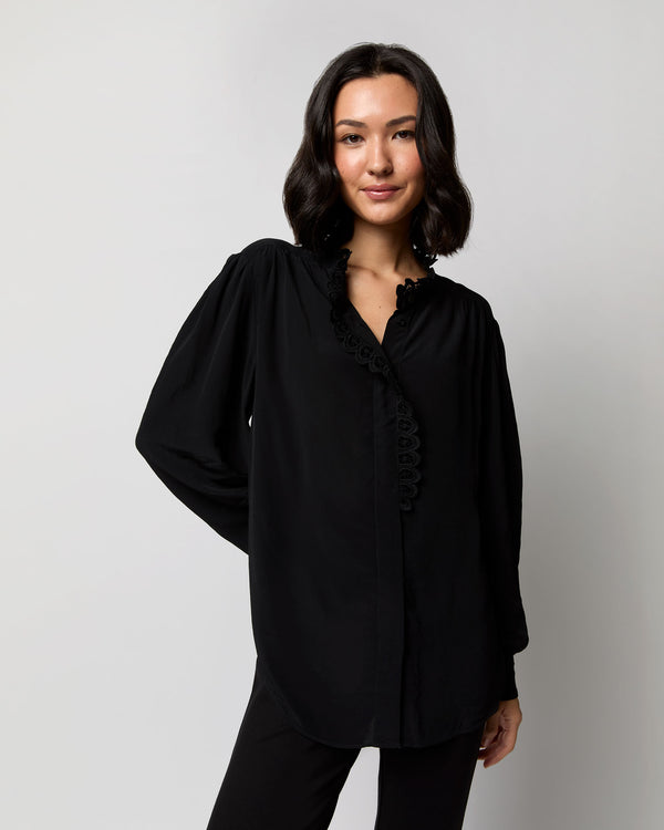 sid mashburn Estelia Top in Black