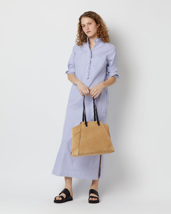 Sid Mashburn Evie Tote In Camel Suede