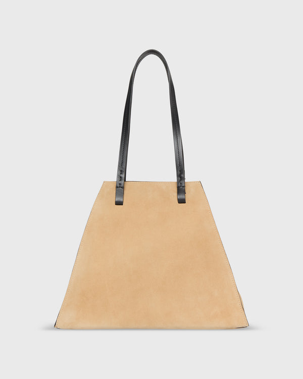 Sid Mashburn Evie Tote In Camel Suede
