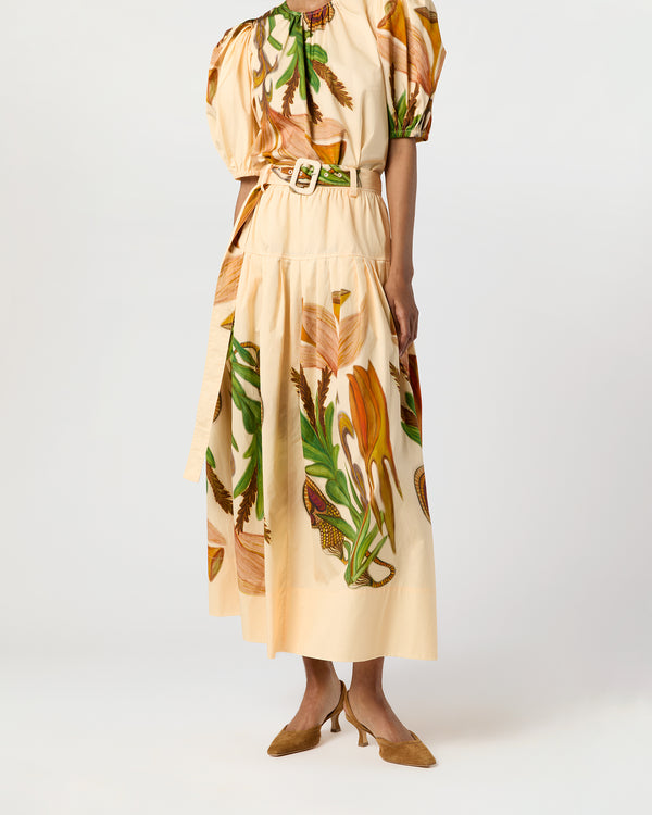 Sid Mashburn Filigree Skirt In Inner Nature