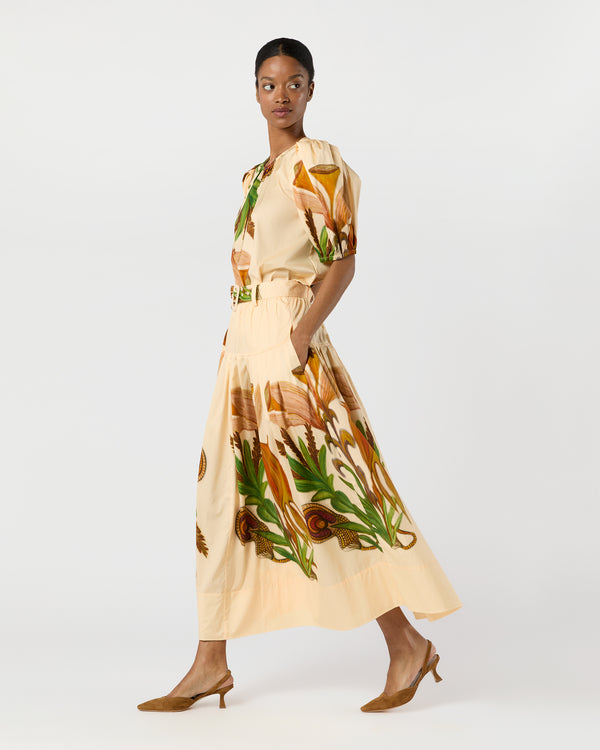 Sid Mashburn Filigree Skirt In Inner Nature