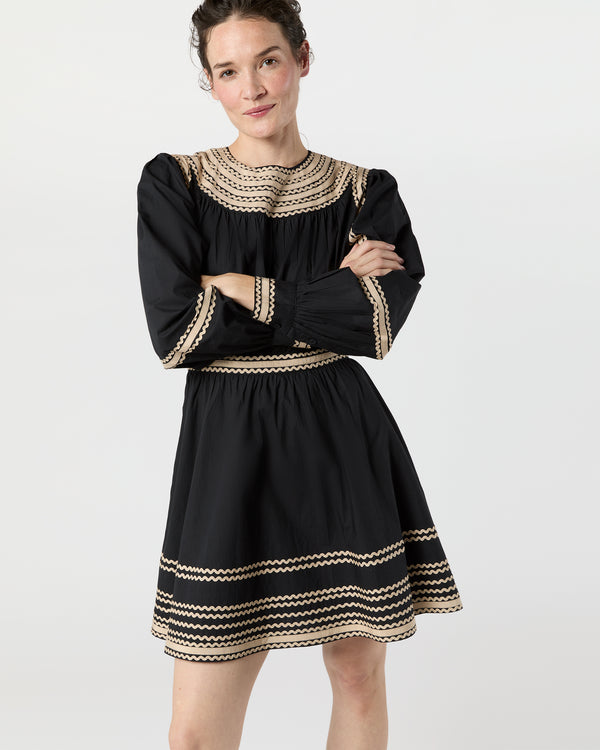 sid mashburn Fiora Dress in Noir
