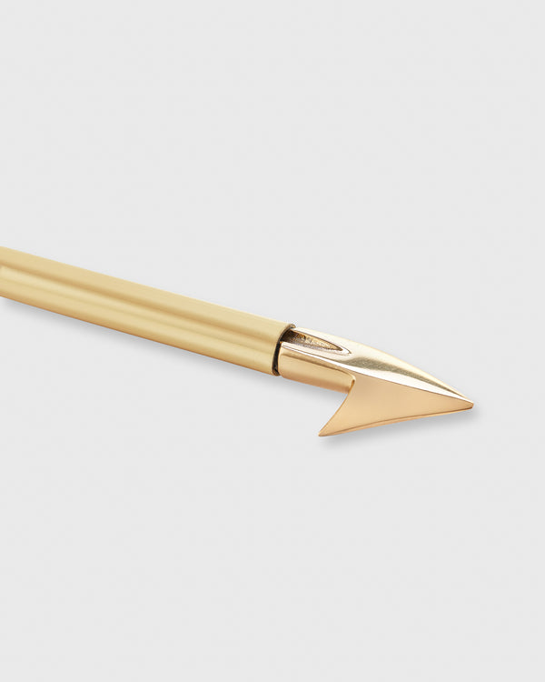 Sid Mashburn Fireplace Tool In Polished Brass