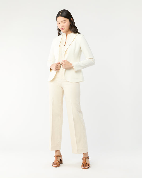 Sid Mashburn Fitted Blazer In Ivory