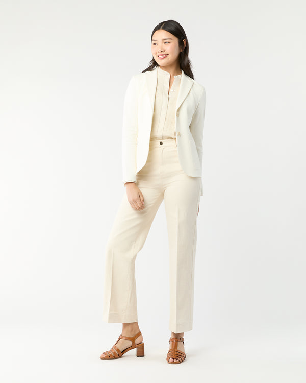 Sid Mashburn Fitted Blazer In Ivory