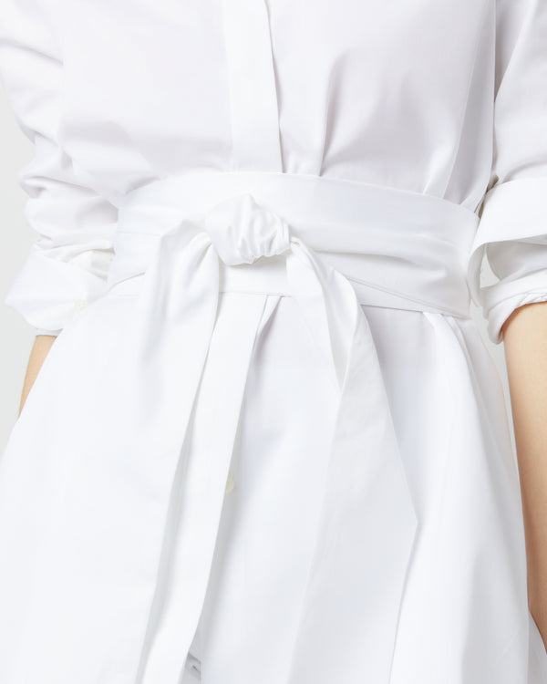 Sid Mashburn Gabrielle Tie Tunic In White Poplin