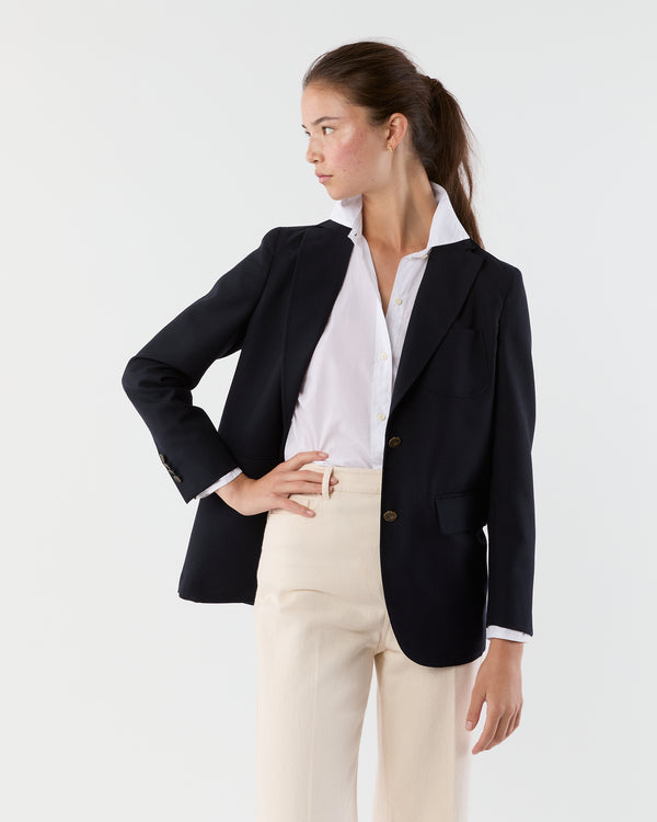 sid mashburn Ghost Blazer in Navy High-Twist