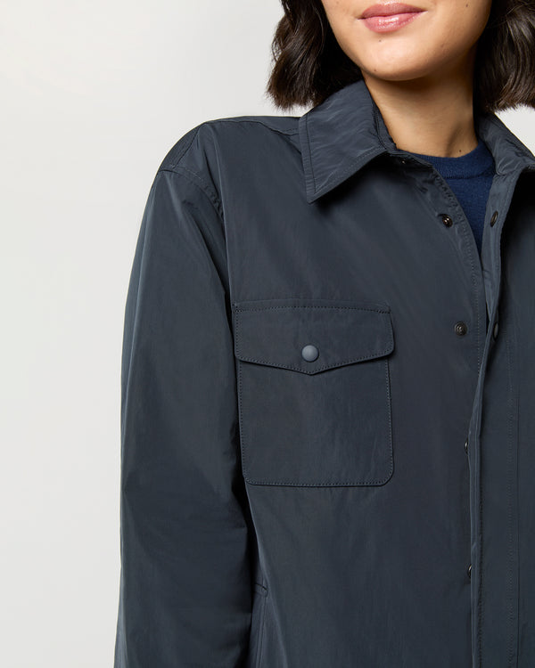 Sid Mashburn Giles Shirt Jacket In Navy
