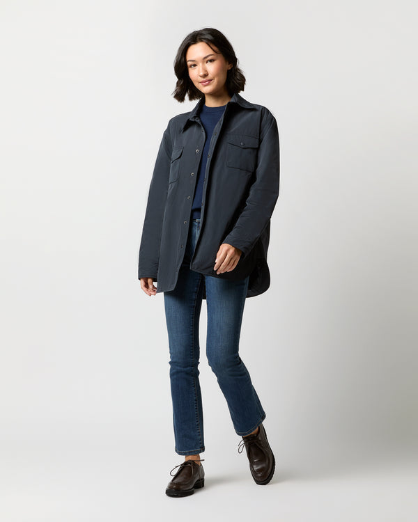 Sid Mashburn Giles Shirt Jacket In Navy